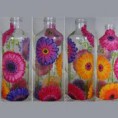 botella floral